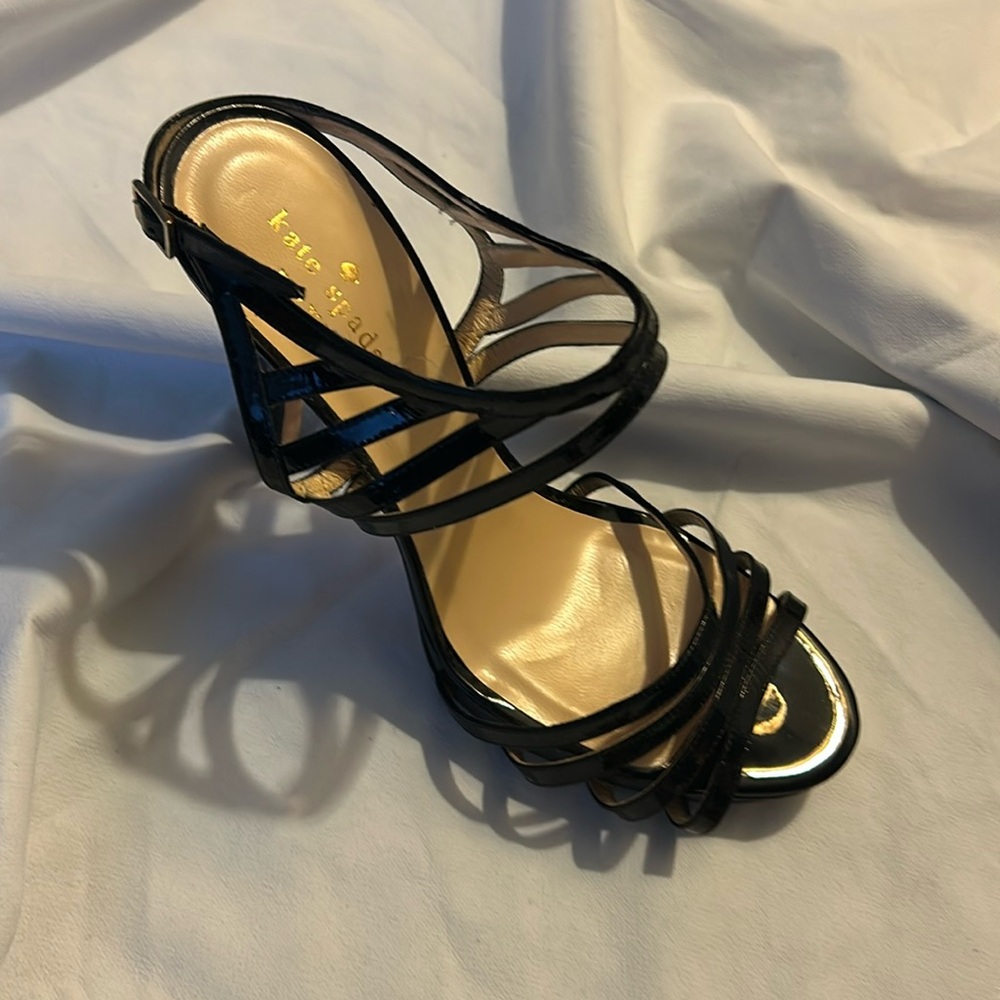 Kate Spade Black Patent Leather Sandals (Women’s Size 10B)